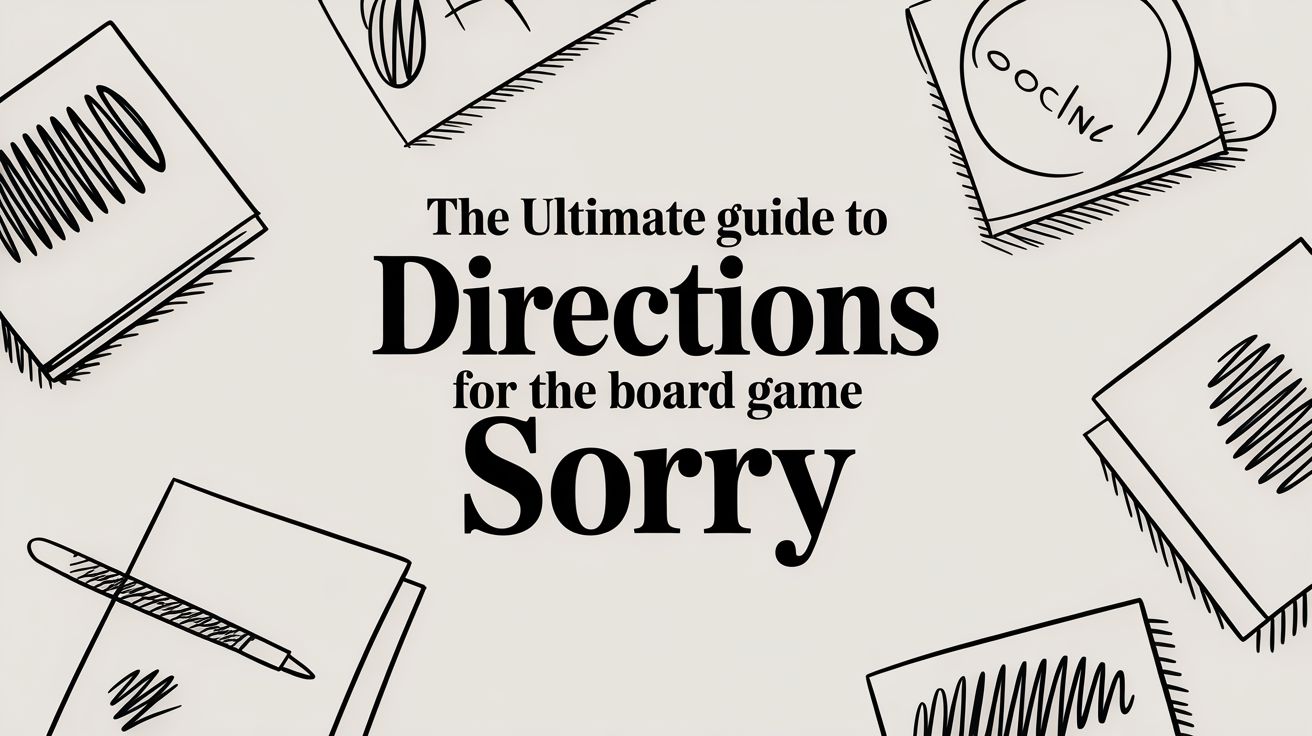 The Ultimate Guide to Directions for the Board Game Sorry – Lost Boy ...