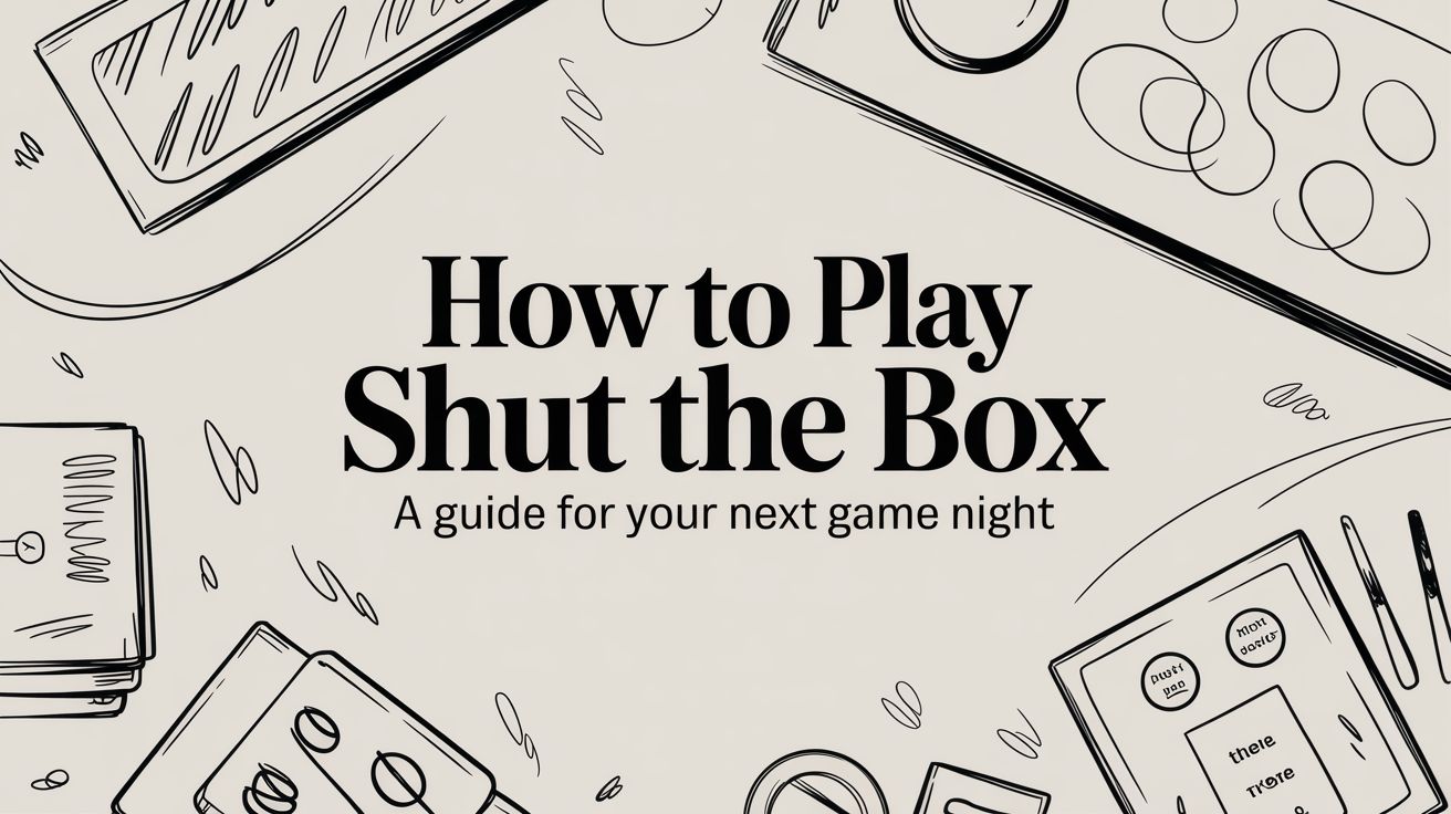 How to Play Shut the Box A Guide for Your Next Game Night – Lost Boy ...