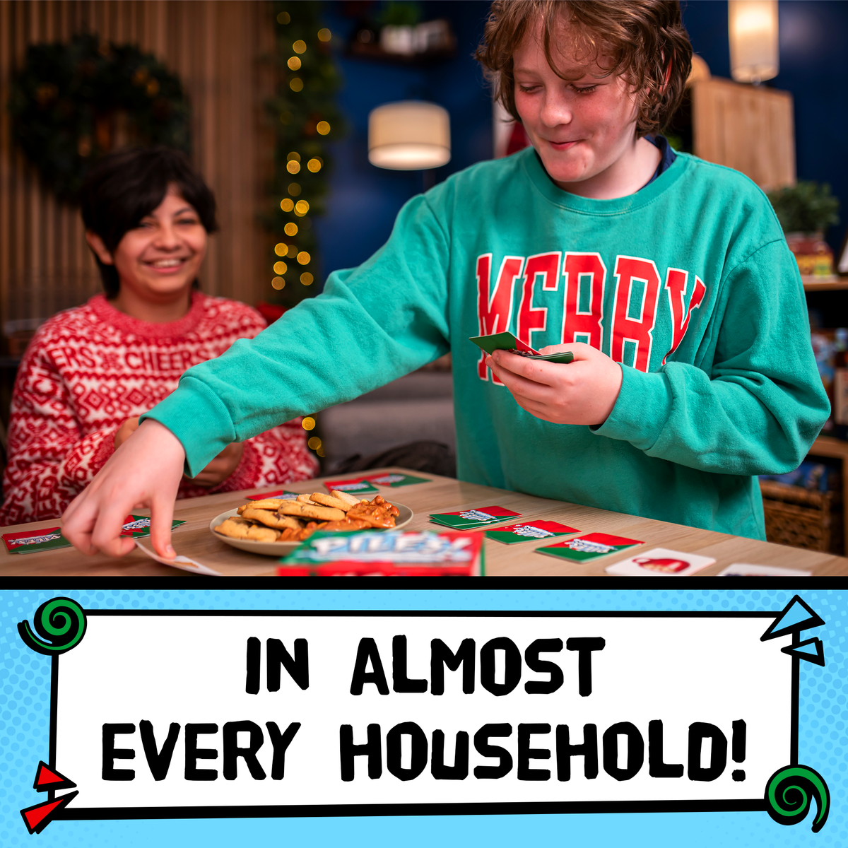 Piles Christmas family card game